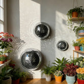 YICKYUE - 3pcs Disco ball disco ball colorful reflective pieces hemispherical wedding stage mirror