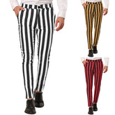 HEARUJOY - Men'S Wide Loose Casual Pants Male Business Suit Trousers Striped Large Size Men Trousers Pantalon Homme VêTement Homme