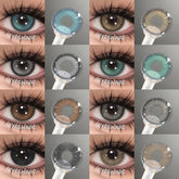 YICKYUE - 1 Pair Color Contact Lenses Makeup Color Pupils Cosmetics Green Contacts Natural Pupils Blue Contact Lens Brown Lenses