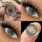 YICKYUE - Cleopatra Colored Contact Lenses for Eyes Green Lense Beauty Pupils Cosmetic Green Colored Pupils Gray Contact Blue
