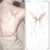 YICKYUE - Y2K Dopamine Colorful Butterfly Sticker Romantic Fairy Temporary Tattoo Art Fake Tattoo for Women Arm Sexy Tatuajes Temporales
