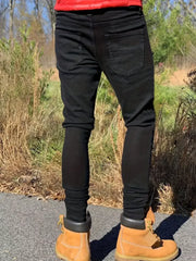 HEARUJOY - Slim-fit Men'S Washed Jeans