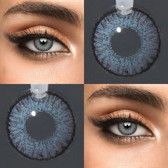 YICKYUE - Half Yearly Small Pupil Natural Colored Contact Lenses Soft Lens Cosmetic Eyewear For Women Daily Eye Beauty Makeup