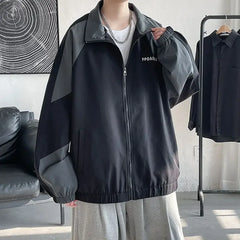 HEARUJOY - Spring Autumn Men Jackets Embroidery Baseball Coats Zipper Outerwear Hip Hop Streetwear Male Casual Loose Windbreaker