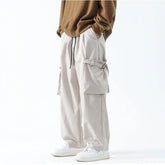 Hearujoy 2024 New Wide Leg Pocket Cargo Men Pants Climbing Trousers Neutral Loose Casual Hip Hop Streetwear Oversize Outdoor Pants
