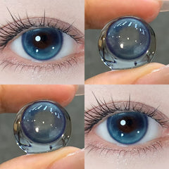YICKYUE - 1pair Color Contact Lenses for Eyes Blue Purple with diopters Beauty Natural Pupils New Style Lens Contacts Fast Shipping