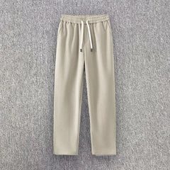 HEARUJOY - Men's Wide Leg Pants Elastic Waist Drawstring Harem Sweatpants Fashion Loose Casual Sports Straight Leg Trousers