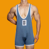 Hearujoy Mens Sexy Tight Contrast Color Stretch Jumpsuit 2024 New Body Shaping Simple Thin Letter Printed Sports Fitness Jumpsuit Men