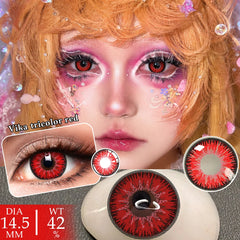 YICKYUE - Anime Cosplay Contact Lenses Helloween Red Colored Contact Lenses Green Eye Lenses Cosplay Blue Makeup Beauty Yearly