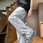 Hearujoy Summer Thin Quick Dry Running Pants Men Sportswear Elastic Waist Jogging Sweatpants Trousers Tracksuit Training Straight Pants