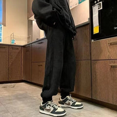 HEARUJOY - Plain Male Sports Pants Joggers Fashion Y2k Autumn Winter Essential Casual High Quality Harajuku Harem Trousers Men's Sweatpants