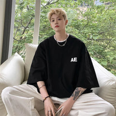 HEARUJOY - T Shirt Oversized Cotton White For Men 5XL Men's Letter Print T-shirts Male Casual Wear Summer Tee Shirts Unisex Big Size