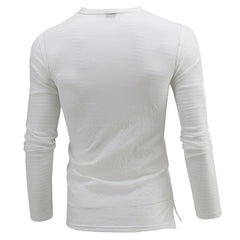 HEARUJOY - Comfy Hot Mens Top T-shirt Casual Comfortable Daily Holiday Long Sleeve Muscle Party Plain Polyester Regular Slim