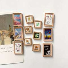 YICKYUE - 6pcs Cartoon Photo Frames, Fridge Magnets, Magnetic Decorative Items, Photo Messages, and Fixed Magnets