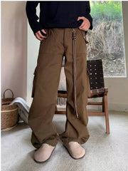 Hearujoy Wide Cargo Pants Men Baggy Oversize Cargo Trousers Male Oversize Loose Casual Streetwear Hip Hop Pocket Spring