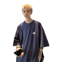 HEARUJOY - T Shirt Oversized Cotton White For Men 5XL Men's Letter Print T-shirts Male Casual Wear Summer Tee Shirts Unisex Big Size