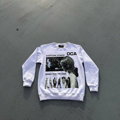 Hearujoy New in Oversized Sweatshirt Tops Letter Print Hoodies Women American Streetwear Trendy Brand Y2K Hip-hop Casual Hoodie