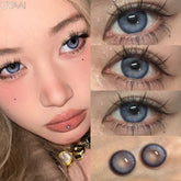 YICKYUE - NEW Korean Style Colored Eye Contacts Green y2k Color Lenses Cosmetics Blue Big Eyes Lens Brown Pupils