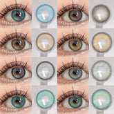 YICKYUE - 1 Pair Color Contact Eye Color Lenses Makeup Natural Brown Lens Cosmetics Gray Eyes Lenses Woman Makeup Blue Beauty Con