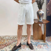 HEARUJOY - Mens Business Casual Shorts Spring Summer Breathable Daily Plain Comfortable Versatile Fashion Shorts Men'S Clothing 2025 New