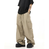 Hearujoy Spring And Autumn New American Retro Legged Loose Overalls Hip Hop Versatile Solid Color Wide Leg Floor-Mopping Casual Pant