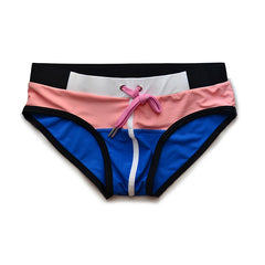 Hearujoy Men Underwear Gay Briefs Men's Swim Trunks Ropa Interior Hombre Calzoncillos Swimwear Sexy Lingerie Patchwork Cuecas Masculinas