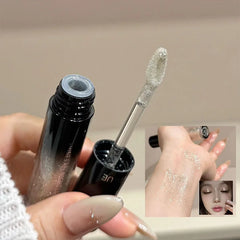 YICKYUE - Liquid Eyeshadow Highlighter Waterproof Ultra Shiny Long-lasting Mint Green Monochrome Glitter Enhances Silkworm Eyeshadow