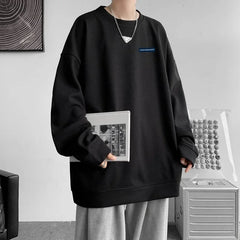 HEARUJOY - Men's Oversized Hoodie White Unisex Autumn Waffle Hoodies Over Size for Men Letter Print 5XL Casual Wear Hoody Male Sweatshirt