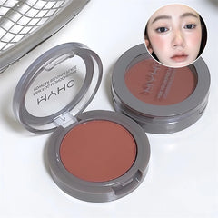 YICKYUE - Red Brown Monochrome Blush Palette Silky Matte Chocolate Rouge Cheek Tint Blusher Powder Natural Face Contouring Shadow Makeup