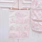 YICKYUE - Wall Hanging Storage Bag Dormitory Large Storage Bag Pink Creativity Home Decoration Kitchen Living Room Foldable Storage Bag