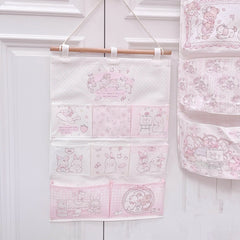 YICKYUE - Wall Hanging Storage Bag Dormitory Large Storage Bag Pink Creativity Home Decoration Kitchen Living Room Foldable Storage Bag