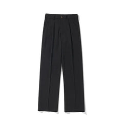 HEARUJOY - Brown Black Suit Pants Men Fashion Society Mens Dress Pants Korean Loose Straight Pants Mens Office Formal Trousers Plus Size