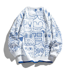 HEARUJOY - Spring Autumn Men Sweatshirts Casual Korean Style Long Sleeve Shirts Male Hoodies Round Neck Unisex Pullovers