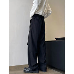 HEARUJOY - Coffee Black Suit Pants Men Society Mens Dress Pants Korean Loose Casual Wide Leg Pants Mens Office Formal Trousers Large Size