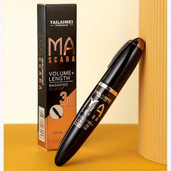 YICKYUE - 1 PC Waterproof 3D Mascara Thick Long Smudge-proof Plump Encrypted Long-lasting Curling Large Eye Makeup with 360° Spiral Brush
