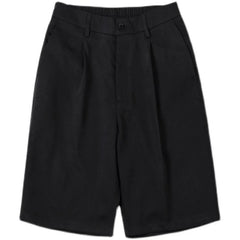 HEARUJOY - Summer Thin Five-Quarter Casual Pants Men's Japanese Sle Suit orts Student DK orm Pants High Waist Straight Leg Trousers