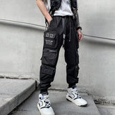 Hearujoy Hip Hop Tactical Cargo Pants Men Multi Pocket Joggers Trousers Autumn Functional Elastic Waist Fashion Streetwear Pant