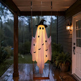 YICKYUE - Large Hanging Swing Ghost With Led Lights Hanging Swing Ghost Spooky Swing Ghost For Garden Patio Yard Porch Outdoor Holiday
