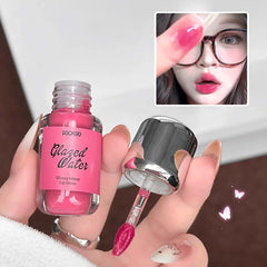 YICKYUE - Water Light Moisturizing Lip Gloss Long Lasting Rose Lipgloss Non-greasy Jelly Mirror Lip Glaze Plumping Lip Tint Korean Makeup