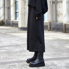 HEARUJOY - Y2k Samurai Pants Hakama Button Stitching Design Casual Pants Genderless Spring Streetwear Fashion Niche Trend Pants Unisex