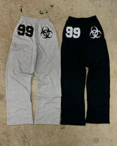 Hearujoy Y2K 99 Black Hip Hop Pants Mens Harajuku Loose Casual Sweatpants New in 2024 Elastic Waist Drawstring Letter Jogging Pants
