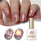 YICKYUE - 10ml Nude Gold Glitter Cat Magnetic Gel Nail Polish Gold Blue Ultra Shine Soak Off UV LED Varnish Nail Supplies