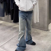 Hearujoy High Street Washed Y2k Baggy Jeans for Men and Women Straight Pockets Ropa Homber Pantalones Denim Trousers Oversized Cargos