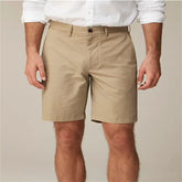 HEARUJOY - Summer New Fashion Mens Solid Color Short Lightweight Gym Pants Linen Beach Shorts Men Jogging Sport Large Short For Male