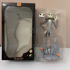 YICKYUE - The Nightmare Before Christmas Jack Skellington Action Figure 12 Face Jack Jack Chair Special Version Model Toys Christmas Gift