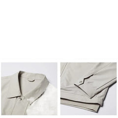 HEARUJOY - Lapel men's spring and autumn casual workwear Korean style fashion black short