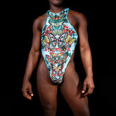 Hearujoy Men One-piece Suit LGBT Nightclub Sleeveless Sexy Lingerie Jumpsuit Summer New Year Butterfly Bodysuit Lingerie Underwear