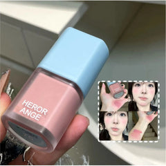 YICKYUE - Matte Liquid Blusher Makeup Natural Rouge Low Saturation Grey Pink Brown Blush Clear Nude Face Cheek Tint Blusher Cosmetics