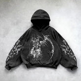 HEARUJOY - Harajuku Demon Girl oversized sweatshirt hoodie body armor hoodies women goth y2k tops new streetwear gothic clothes
