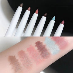 YICKYUE - Glitter Eyeshadow Eyeliner Gel Pen Waterproof Not Blooming Quick Drying Eye Liner Pencil Highlight Tea Brown Eye Liner Makeup